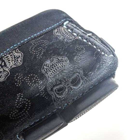 Robert Graham Shoes Mens 10 Tardis Suede Skulls Black Driving Loafers Slip On main image 9